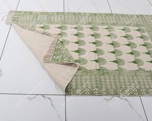 Indian <b>Boho</b> Kilim Style Cotton Dhurrie <b>Rug</b> Hand Block Printed Bedroom Area Carpet Home Decor - Product Image 5