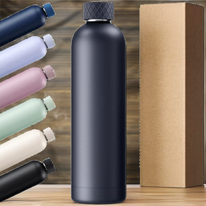 Bouteille d'eau en acier inoxydable couleur pastel mate, isotherme à double paroi, petite ouverture, thermos, logo personnalisé, réutilisable, pour le sport - Product Image 6