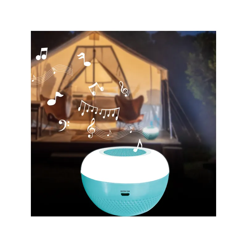 Factory Wholesale Touch color-changing Bluetooth music rechargeable solar camping light