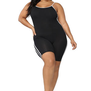 <span class=keywords><strong>Combinaison</strong></span> Courte de Sport pour Femme, Style Cycliste, Longueur Genou, Sexy, pour Yoga, Décontractée, Grande Taille, Vente en Gros - Product Image 4