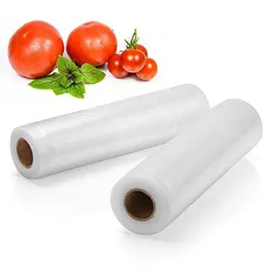 Custom Transparent Clear Plastic Roll Style Food Packaging Bags Biodegradable