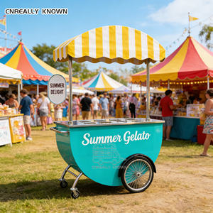 Carrito de Helados Móvil Personalizado para Festivales Callejeros, Parques, Playas, Negocios y Alquiler - Product Image 3