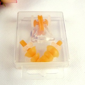 ชุดที่อุดหูแบบคลิปหนีบจมูก ซิลิโคนอ่อนนุ่ม ป้องกันการสูดดมขณะว่ายน้ำ สีผสม 3x1.5 ผลิตจาก PVC เป็นมิตรกับสิ่งแวดล้อม - Product Image 4