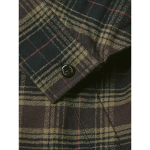 Men's High-Quality Oversized Layered <strong>Check</strong> Cotton Flannel Knit <strong>Hoodie</strong> <strong>with</strong> Button and Zipper Design Suitable for Casual Wear - Product Image 6