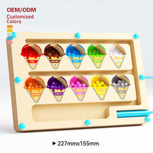 Juguete de laberinto de cuentas de madera personalizado para niños, Juguetes para el desarrollo de la iluminación de la inteligencia en la educación temprana para niños y niñas - Product Image 1
