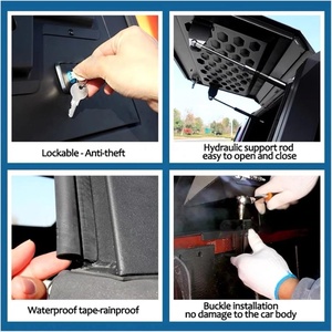 Capot rigide en aluminium OEM pour <span class=keywords><strong>pick</strong></span>-<span class=keywords><strong>up</strong></span>, avec rangement de cuisine verrouillable et étanche, pour Chevrolet Silverado 2500/3500 HD 2020-2026 - Product Image 4