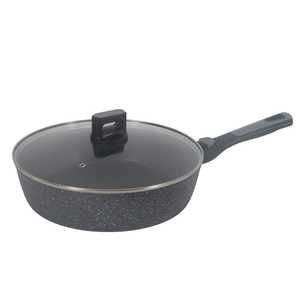 Olla <span class=keywords><strong>de</strong></span> <span class=keywords><strong>Cocina</strong></span> Antiadherente <span class=keywords><strong>de</strong></span> Aleación <span class=keywords><strong>de</strong></span> Aluminio y <span class=keywords><strong>Granito</strong></span> con Fondo <span class=keywords><strong>de</strong></span> Hierro Fundido, Asas <span class=keywords><strong>de</strong></span> Plástico, Estilo Moderno <span class=keywords><strong>para</strong></span> <span class=keywords><strong>Cocina</strong></span> Oscura, Apta <span class=keywords><strong>para</strong></span> Inducción/Gas, con Tapa - Product Image 4