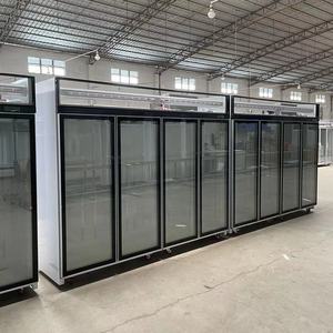 Refroidisseur de boissons électrique commercial à <span class=keywords><strong>4</strong></span> <span class=keywords><strong>portes</strong></span> vitrine réfrigérée de boisson froide verticale vitrine isolée de bière grand réfrigérateur - Product Image 5