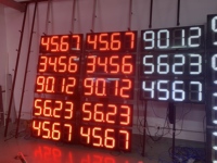 Affichage LED pour stations-service 8.8.8.8, panneau de prix LED pour stations-service, extérieur IP65, numéros numériques sur circuit imprimé