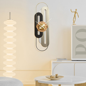 Luxury <b>Wall</b> <b>Clock</b> Modern Nordic Style <b>Silent</b> Quartz Movement Battery Powered Living Room Decor Artistic Design - Product Image 2