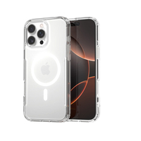 Étui de téléphone portable antichoc noir pour iPhone 16 17 Pro Defender XT Business Design avec caméra magnétique