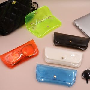 Stylish Clear PVC <b>Sunglasses</b> Case Colorful Eyeglasses Pouch Organizer Portable <b>Sunglasses</b> Case - Product Image 1
