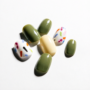 Set de Uñas de Gel Kiss New York Gelup Miami, 24 Piezas, Uñas Artificiales con Diseño Estilo Cracker - Product Image 1