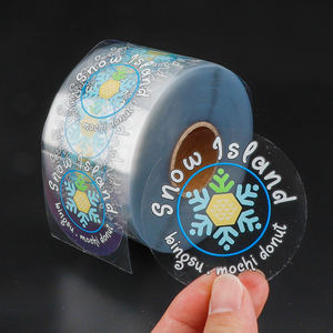Custom Duidelijk <span class=keywords><strong>Label</strong></span> Vinyl Pvc Afdrukken Etiquette Verpakking Ronde Sticker Waterdichte <span class=keywords><strong>Food</strong></span> Fles Pot Transparante Sticker Met Logo - Product Image 1