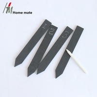 Großhandel Maßgefertigte 3*20cm Natürliche Schwarze Schiefer-Pflanzenschilder Markierungsetiketten mit Kreide für Garten und Baumschule