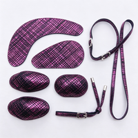 Tissu en cuir synthétique PU à texture de grille brillante pour sacs à main, chaussures, meubles, rembourrage