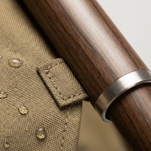 Silla Kermit, Silla Plegable para Camping con Acabado de Madera, Silla de Picnic Ligera de Tela Oxford 600D para Glamping al Aire Libre - Product Image 6