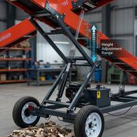 Nastro Trasportatore per Tronchi Resistente da 6m Wemax, Macchinario Forestale, Macchina Spaccalegna, Nastro Trasportatore per Processore di Legna da Ardere