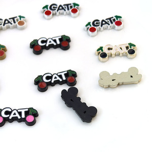 Cute Cartoon <b>Letter</b> Cat Patch <b>Plastic</b> Resin DIY Jewelry Accessories For Shoes Decorative Materials Wholesale - Product Image 2