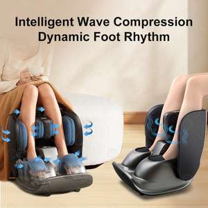Soulagement <span class=keywords><strong>de</strong></span> la douleur électrique Shiatsu Pétrissage Vibrant Air Pression Machine à rouleaux <span class=keywords><strong>de</strong></span> massage Pliable Mollet Pied Masseur <span class=keywords><strong>de</strong></span> jambes Semelles OEM - Product Image 2