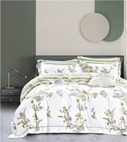 Ensembles de literie en fibre de polyester de nouvelle qualité hôtelière imprimée personnalisée en coton imprimé 3 pièces 4 pièces 5 pièces couvre-lit en fibre avec taie d'oreiller