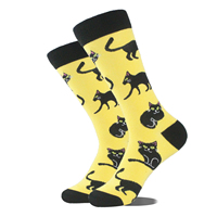 Chaussettes de mode Whale Happiness, sur mesure, en coton et bambou, colorées, fantaisie, cool, aux couleurs vives, chaussettes habillées pour hommes