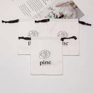 Custom Logo Printing Organic Small Cotton <b>Sunscreen</b> Cosmetic Packing Drawstring Bag Recycled Soild Gift Cotton Muslin Pouch - Product Image 3