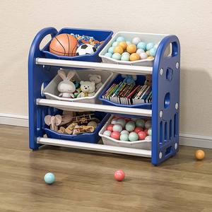 Estantería de plástico plegable de último diseño, muebles, armario de almacenamiento para niños, librería para dormitorio, sala de estar, habitación de juguetes para bebés - Product Image 6