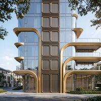 Panneau mural extérieur moderne en aluminium recouvert de PVDF, résistant aux intempéries et anti-décoloration pour centres commerciaux et villas