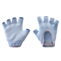 Gants demi-doigts antidérapants à dos ouvert, résistants à l'usure, pour haltères, kettlebells, yoga, pilates et entraînement fitness