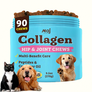 Suplemento Masticable <span class=keywords><strong>de</strong></span> Colágeno Multi-Beneficios <span class=keywords><strong>para</strong></span> la Salud <span class=keywords><strong>de</strong></span> las Mascotas, con Péptidos, Aceite <span class=keywords><strong>de</strong></span> Hígado <span class=keywords><strong>de</strong></span> Bacalao y Cartílago, <span class=keywords><strong>para</strong></span> la Cadera y las Articulaciones <span class=keywords><strong>de</strong></span> Perros - Product Image 1