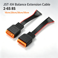 Câble d'extension d'équilibrage pour modèle RC 10cm 20cm 30cm 50cm JST-XH 2-6S compatible avec batterie LiPo 8S pour drone FPV Pièces RC