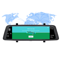 4G ADAS Android 8.1 FHD Miroir Dash Cam Double Lentille Avec Navigation GPS Rétroviseur Voiture DVR