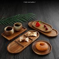 Groothandel Acacia Houten Serveerplateau Set Multifunctioneel Charcuterie Kaas Fruit Snack Schotels Keuken Eetkamer Fruitplateau