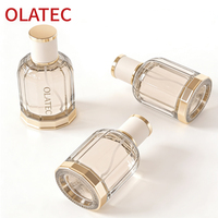 Moderna y Exclusiva Botella de Perfume de Vidrio de Lujo de 60 ml con Diseño de Logotipo Personalizado, Envase de Fragancia Recargable para Marcas Premium