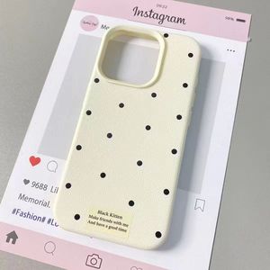 เหมาะสำหรับ iPhone 17 Pro Max, เคสโทรศัพท์กันกระแทกแบบเรียบง่าย ลายจุดเล็กๆ ผิวสัมผัสหนัง รูระบายอากาศขนาดใหญ่ - Product Image 6