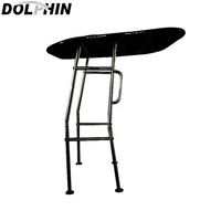 Dolphin Pro Economic Boat T Top con dosel negro extraíble Aluminio Heavy Duty t-top Ajuste para barcos pequeños a medianos