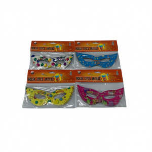 Maschere per feste Antifaz, confezione da 12 pezzi, design colorato a cartoni animati per feste di compleanno - Product Image 1