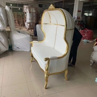 قفص الطيور العتيقة الفاخرة مقعد مزدوج للعروس العريس للمناسبات الملكية الحفلات الفنادق غرفة نوم أريكة الخشب المخملي