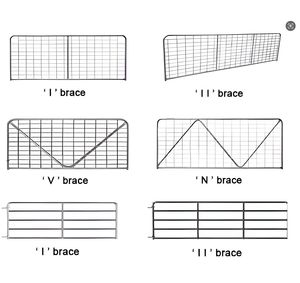 Bán Buôn Hot-Bán Xách Tay Trang Trại Sản Phẩm Lĩnh vực Cổng Kim Loại Lĩnh Trường Cổng Trang Trại Hàng Rào Cổng 1.13M H X 3M L Mạ Kẽm Trang Trại Cổng - Product Image 2