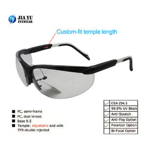 Ce En166およびAnsiZ87.1アンチスクラッチクリア防曇レンズ調整可能アーム<span class=keywords><strong>CSA</strong></span>-<span class=keywords><strong>Z94.3</strong></span>防塵保護安全メガネ - Product Image 2