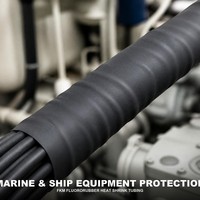Tube thermorétractable en fluororubber FKM résistant au carburant diesel pour la protection des câbles de véhicules, de trains à grande vitesse et de applications marines