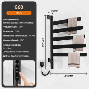 Accessoire de salle de bain Porte-<span class=keywords><strong>serviettes</strong></span> électrique Chauffant thermostatique Porte-<span class=keywords><strong>serviettes</strong></span> Sèche-<span class=keywords><strong>serviettes</strong></span> - Product Image 5