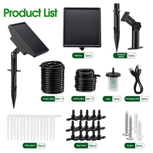 Sistema de Riego Inteligente Solar SD15 NEGRO, Kit de Riego por Goteo DIY, para Plantas de Interior y Jardinería Exterior - Product Image 6