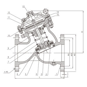 SK790X Delugeklep voor brandbeveiliging, brandblusklep voor vliegtuighangar - Product Image 3