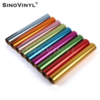 Rouleaux de film PU fluorescents en tissu de t-shirt en PVC brillant à haute température Rouleaux de film vinyle de transfert de chaleur de couleur brillante