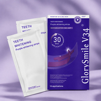 Bandes blanchissantes pour les dents PAP pour éliminer les taches de thé et de fumée, saveur menthe, 7 paires par boîte, soins bucco-dentaires à domicile, approvisionnement OEM ODM