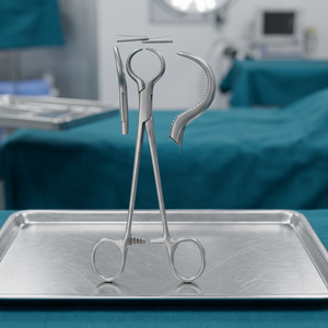 Pince chirurgicale de maintien osseux 7,5 pouces en acier allemand, à verrouillage à cliquet denté, instrument manuel - Product Image 3