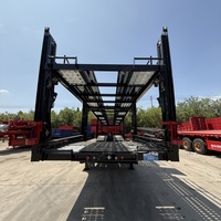 Grande demande 8 unités voiture transporteur Transport camion remorques double charge au sol 3Alxe semi-remorque châssis à vendre