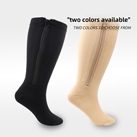 Chaussettes de compression tricotées unies, grandes tailles, pour la course et le cyclisme, pour hommes et femmes, OEM/ODM